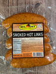 Smoked Hot Links - Pork - Belmont Brand - 1 Package - 1 LB