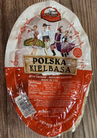 Polska Kielbasa Ring - Polish Sausage - Pork & Beef - Krakowski Brand - 1 Package - 14 oz
