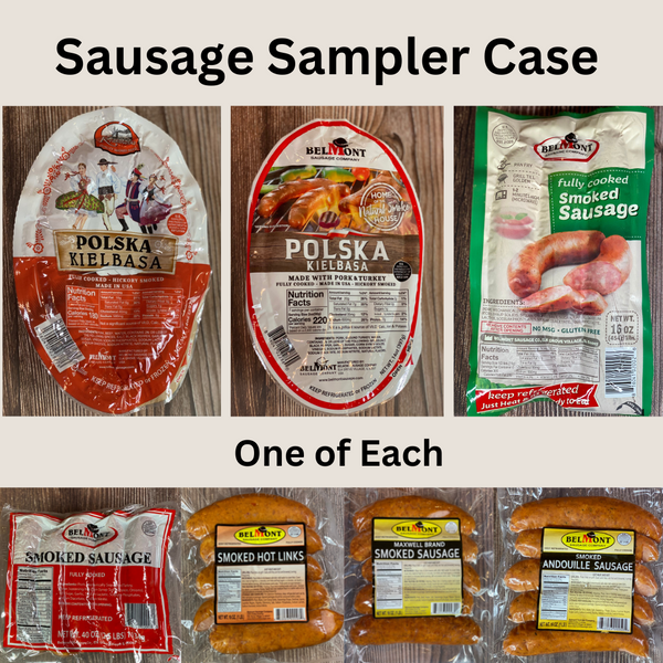 Sausage Sampler Case - 7 Variety Packs - 8.25 Pounds Total